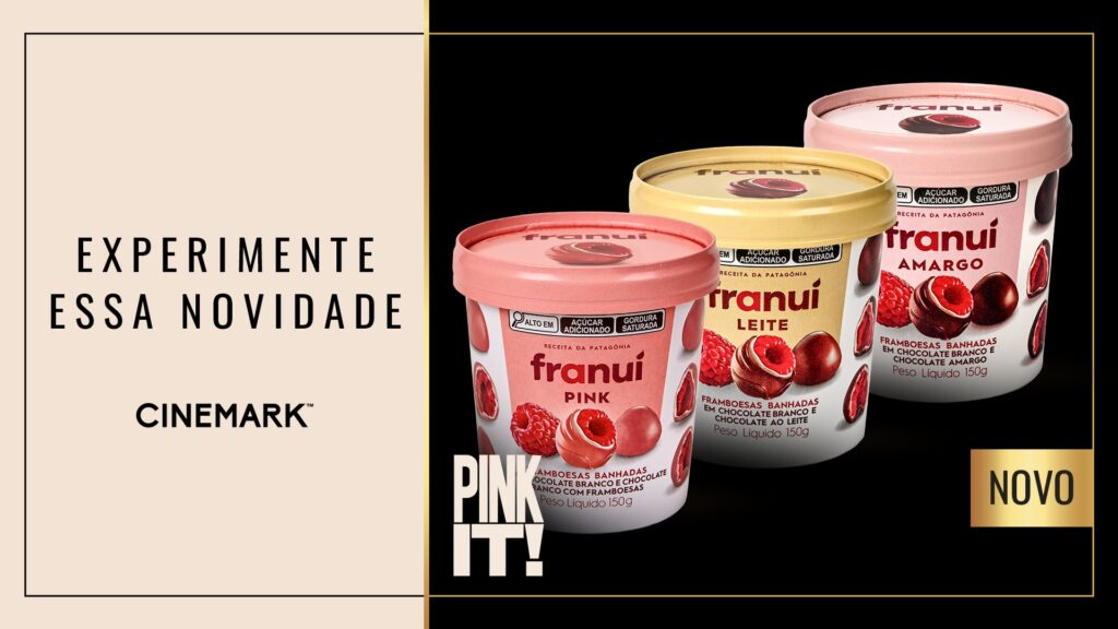 🍫🎥 Cinemark traz framboesas gourmet da Franui para as salas Prime! 🌟