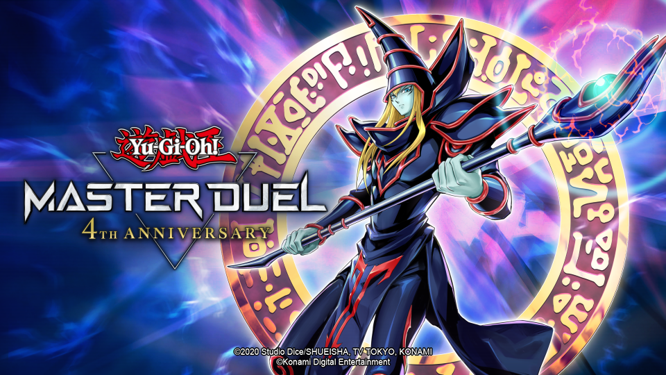 Yu-Gi-Oh! Master Duel celebra 4 anos com Mago Negro exclusivo