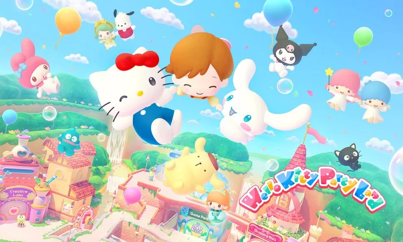 HELLO KITTY PARTY LAND chega ao Nintendo Switch com 145 personagens