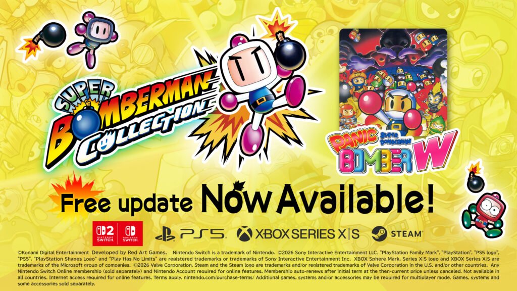 Panic Bomber W chega ao SUPER BOMBERMAN COLLECTION